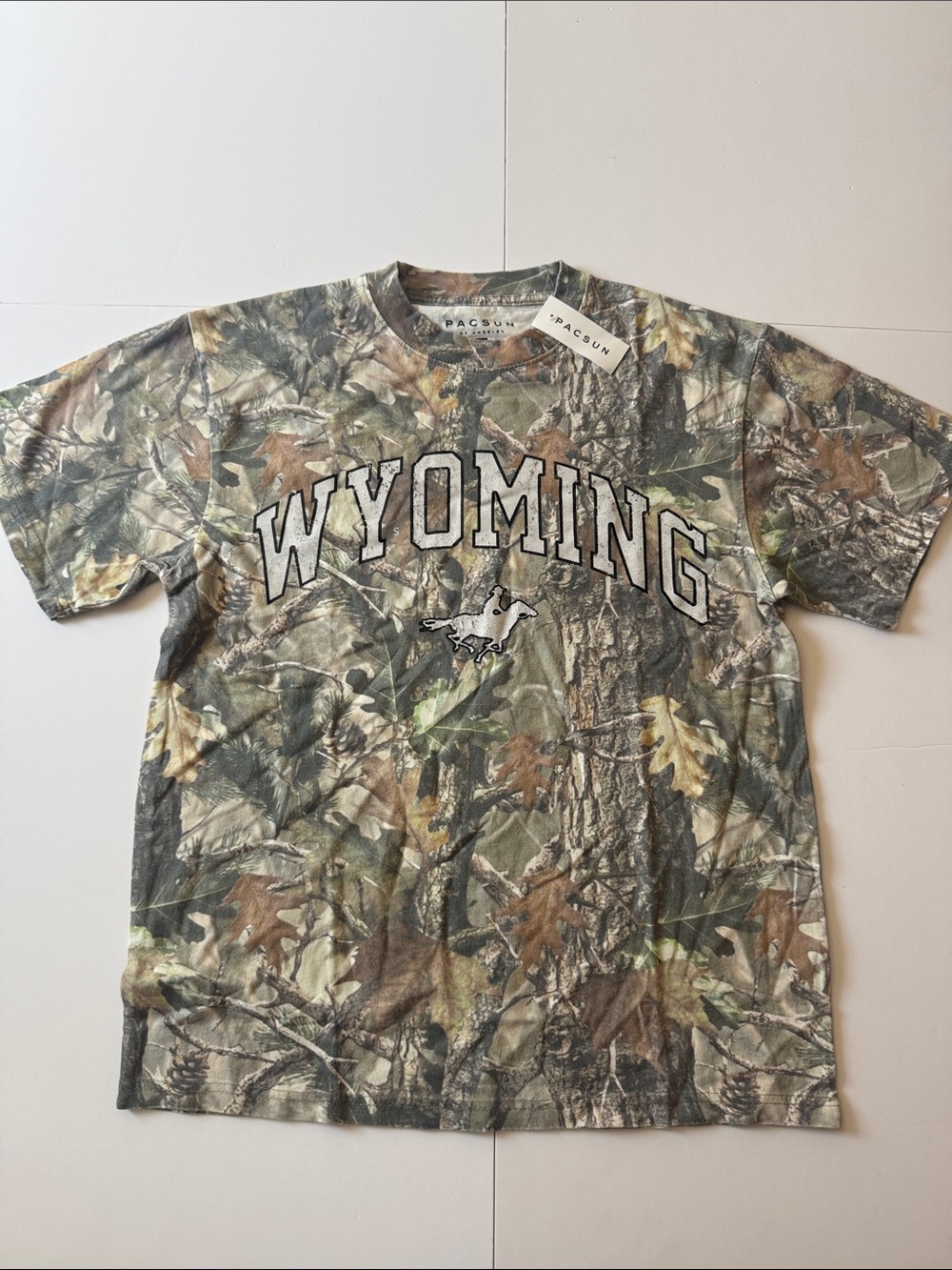 PacSun Wyoming Camo Cotton T-Shirt